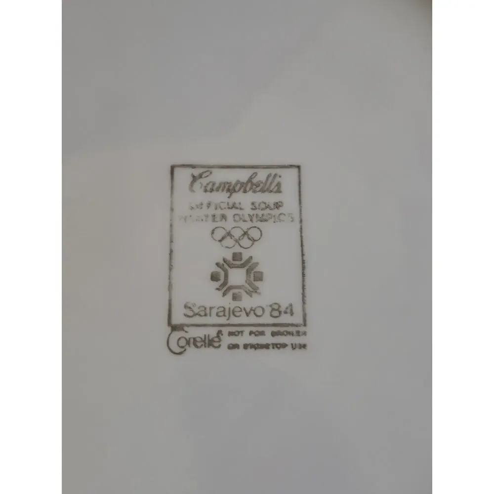 ANCHOR CORELLE LOT 4 CAMPBELLS SOUP Bowl 1984 OLYMPICS